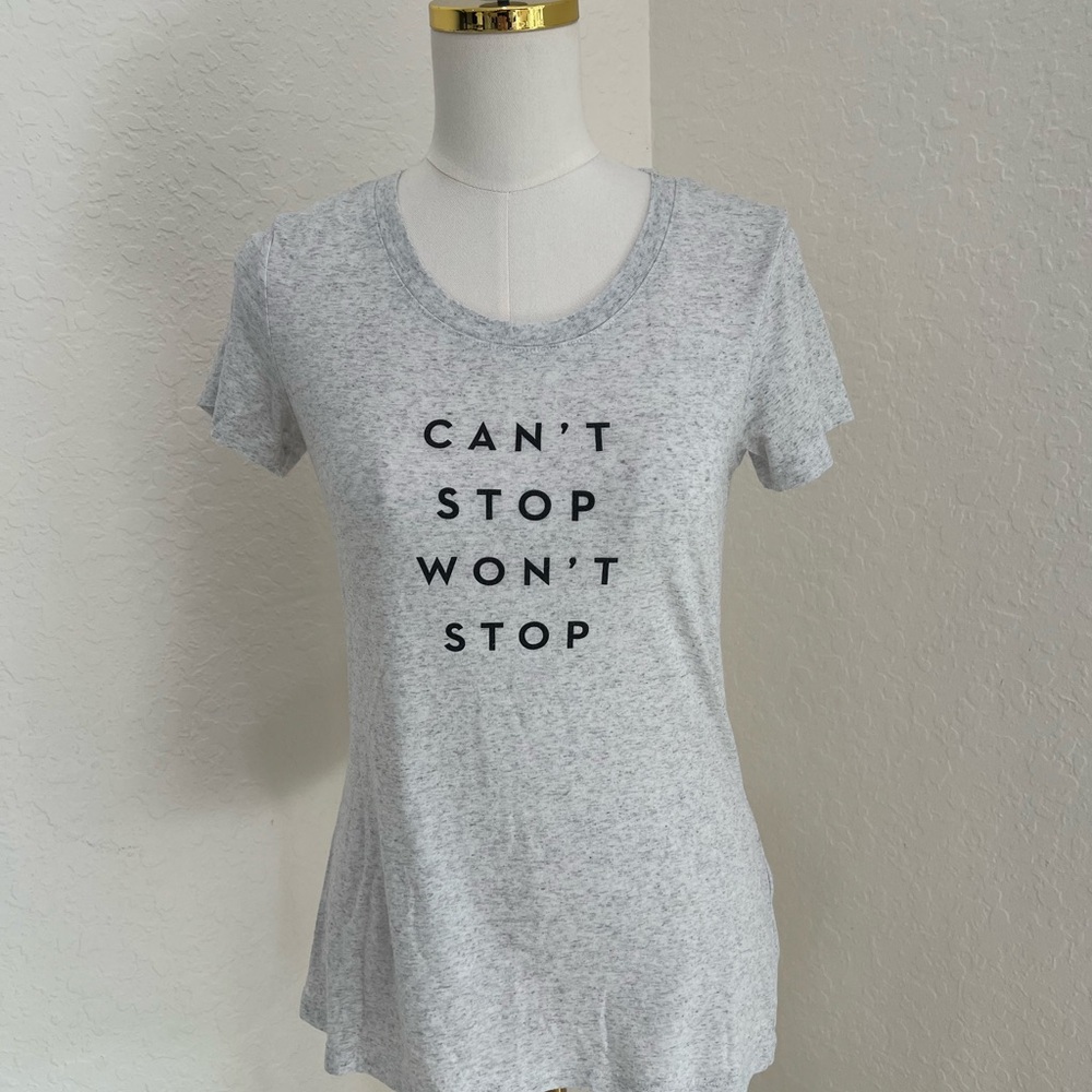 Gray Graphic Women's Top